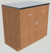 Standing Height Cabinets 22 1/2 (57.15cm) with full overlay construction 23 3/8 (59.