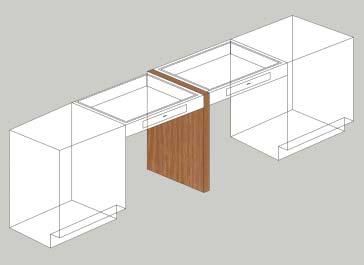 9 cm) CABINET Plan View Steel Apron Rails OPEN BELOW TOP Wood Apron Face Rails OPEN BELOW TOP CABINET The apron rail assemblies can be used to support various open work spaces Use apron rail