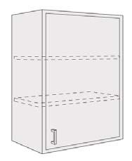 1 cm) high drawers side-byside above cupboard Width HDPE257-30 30 (76.2 cm) HDPE257-36 36 (91.