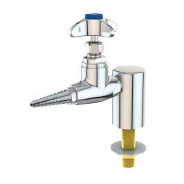 Deck mounted turret base with 4 turrets Chrome plated brass Quarter-turn open/close Forged brass lever with color-coded index disc Add letter after part number to specify service G = Gas, A = Air, N