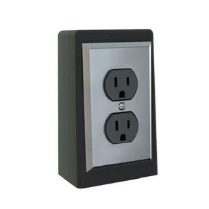 electrical pedestal can accommodate a variety of styles and confi gurations. As many as 8 outlets from a single pedestal and can also act to house communication services.