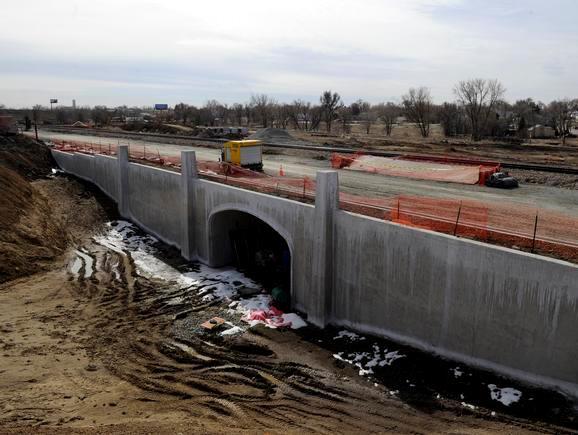 Construction Progress Completion of north portion of pedestrian underpass