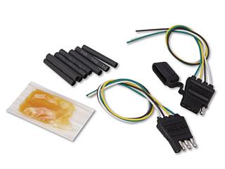 75 Commander 2010 2006 C 1745 Trailer Side Replacement Wiring Kit, 7-way round connector with seven unterminated 8`` wires, mates with Mopar