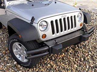 EXTERIOR Bumpers - Off-Road Bumper Wrangler (Excl. RHD) 2011 2011 C 45900 Front, Satin Black. Includes Winch Mount, Integrated production Fog Lamp mounting provisions, and Tubular Grille/Winch Guard.