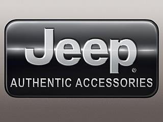 EXTERIOR Exterior Appearance - Jeep Emblem Jeep Emblems enhance the look of your Jeep. Authentic Accessories badge is heavy die cast alumnium, with 3M tape for easy mounting.
