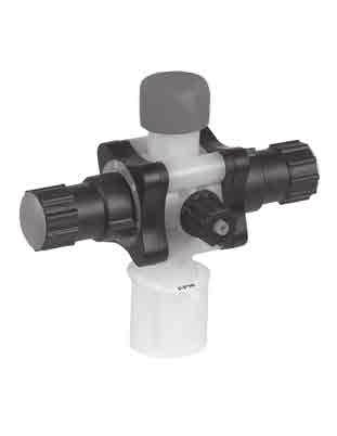Z SERIES MULTIFUNCTION VALVE PVDF Wetting components and a PTFE diaphragm.
