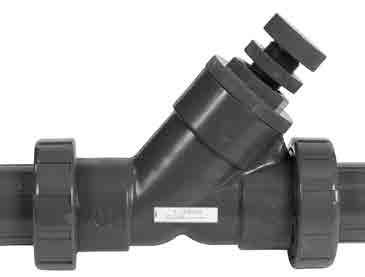 SLC SERIES SPRING-LOADED TRUE UNION Y-CHECK VALVES All Spring-Loaded Y-Check Valves are suitable for both horizontal and vertical installation. PVC FPM SEAT & SEALS 1-1/4" Socket SLC10050SU $132.