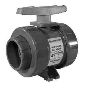 TB SERIES TRUE UNION BALL VALVES TB Series true union ball valves are offered in PVC, CPVC and the new Platinum GFPP. O-rings are FPM or EPDM and seats are PTFE. Up to 2 in.