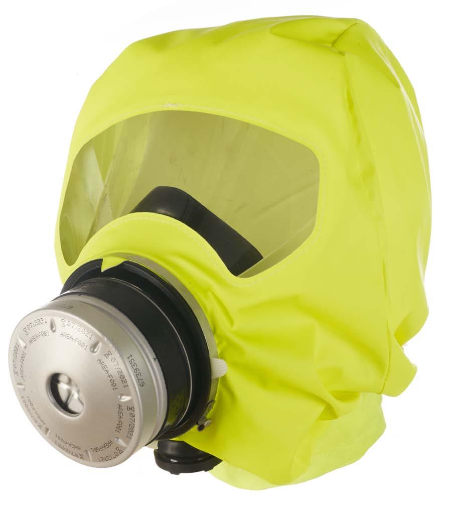 02 DRÄGER PARAT ESCAPE HOODS Dräger PARAT Escape Hood Clearly visible hood Hood in signal colour for high visibility Overall protection 16 years of total service life (provided the filter is