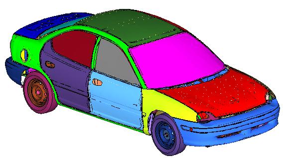 Figure 4.6. NCAC Dodge Neon Vehicle Model.