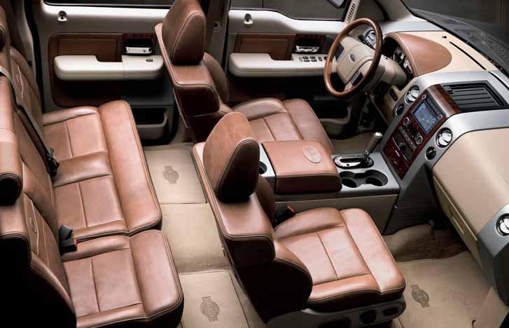 KING RANCH Special Equipment Includes LARIAT SuperCrew Standard Features, Plus: Castaño Leather-Trimmed, Power/ Heated Front Captain s Chairs with Dual Manual Lumbar, Memory Driver Seat and KING
