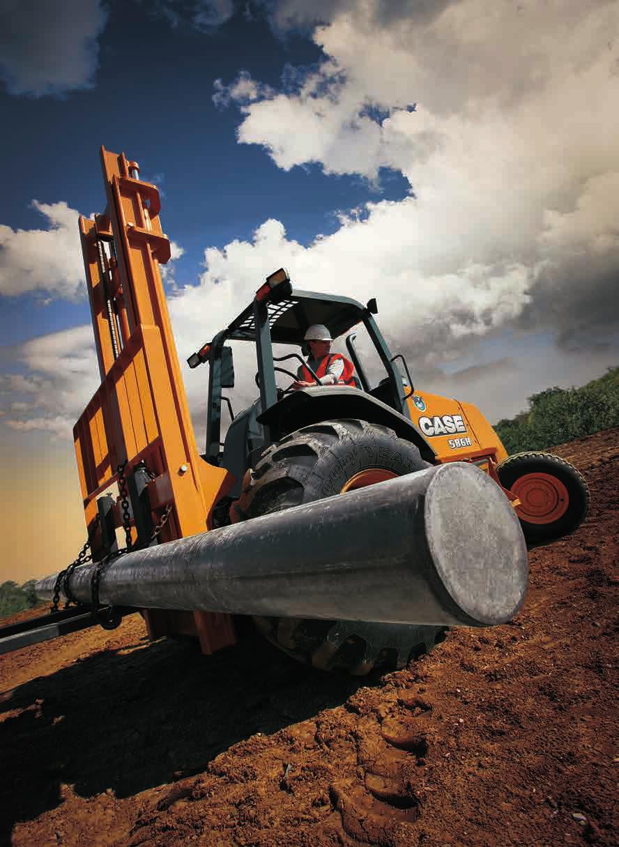 quicker to finish the job faster. NO SLIP, ALL GRIP Rough terrain calls for tough traction.