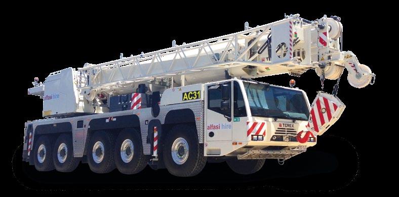 4t Counterweight with 12t axle load Most variable main boom extension system in its class Second winch fitted Road