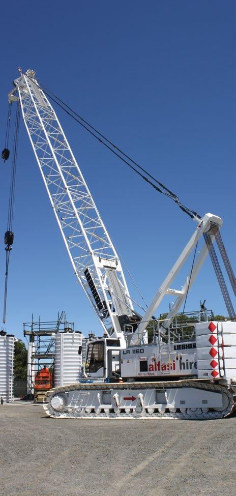 9m boom Transport and Rigging: Self erection system Fast erection time Economical transport (jib sections within main boom) Modular and inter-changeable boom components Additional Features: 1000mm