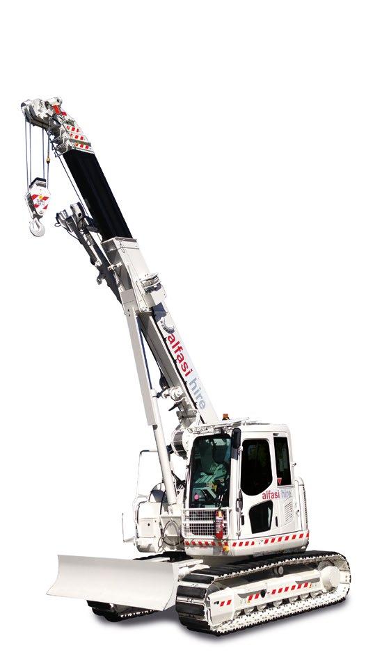 crawler cranes MANITOWOC 8500 80t PIN JIB CRAWLER CRANE Capacity & Reach: Main boom 61m Fixed jib 18.