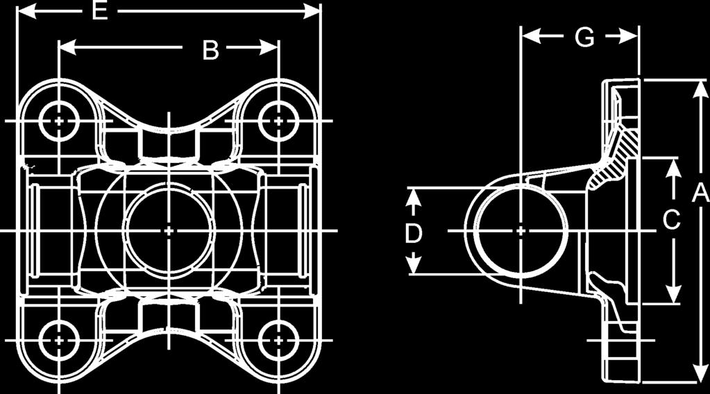 Flange Yokes Snap Ring Design Figure 1 Figure 2 Figure 3 1000 SERIES E-1.500 D-.938 USE KIT NO. 5-170X 3.375 2.750.312-D 4 2.250M 1.562 1 10-2-29 1100 SERIES E-2.656 D-.938 USE KIT NO. 5-101X OR 5-111X 3.