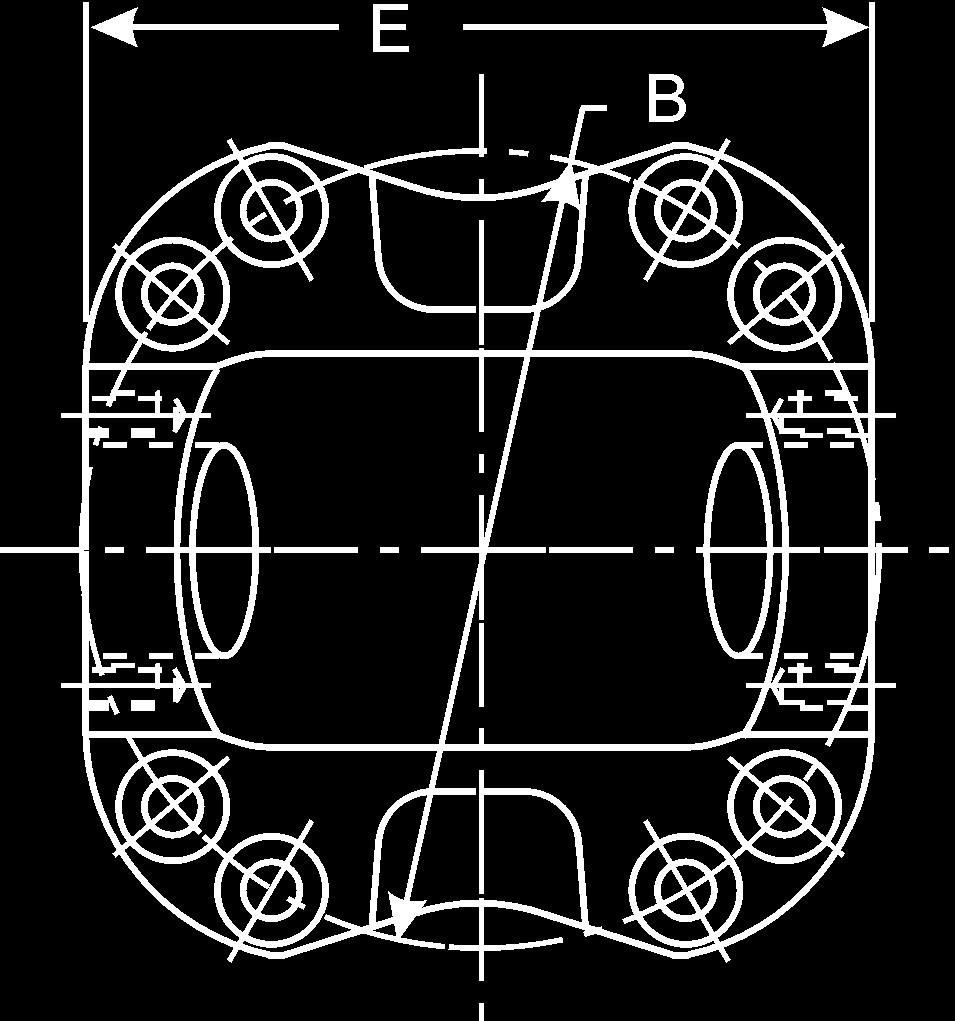 Flange Yokes Bearing Plate Design Figure 1 Figure 2 Figure 3 Figure 4 Side View of Figures 1, 2, 4, 6 & 8 Figure 5 Figure 6 Figure 7 Figure 8 Side View of Figures 3, 5 & 7 1610 SERIES E-5.312 D-1.