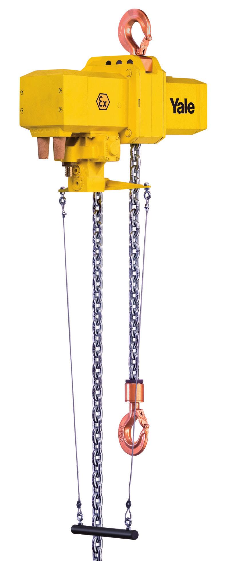 Pneumatic chain hoist suspension hook or integrated model CPA ATEX Image shows BASIC design Image shows MEDIUM design incl.