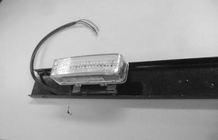 Light Bar Assembly 1.- Place each of the lights to the light bar rear channel.