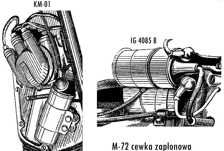 The first ignition coil used on a heavy Russian motorcycle