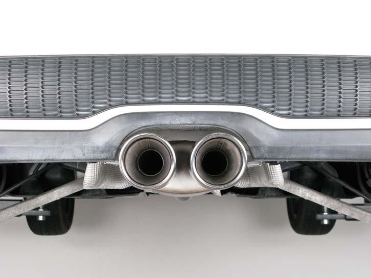 13. For Tail-Pipes and Evolution: slide the Akrapovič Tail Pipes onto the muffler outlets.