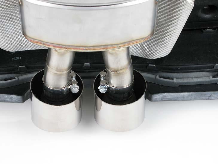 14. For Tail Pipes and Evolution: tighten Tail Pipes clamps