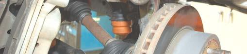 THE AXLE NUT REMOVE THE