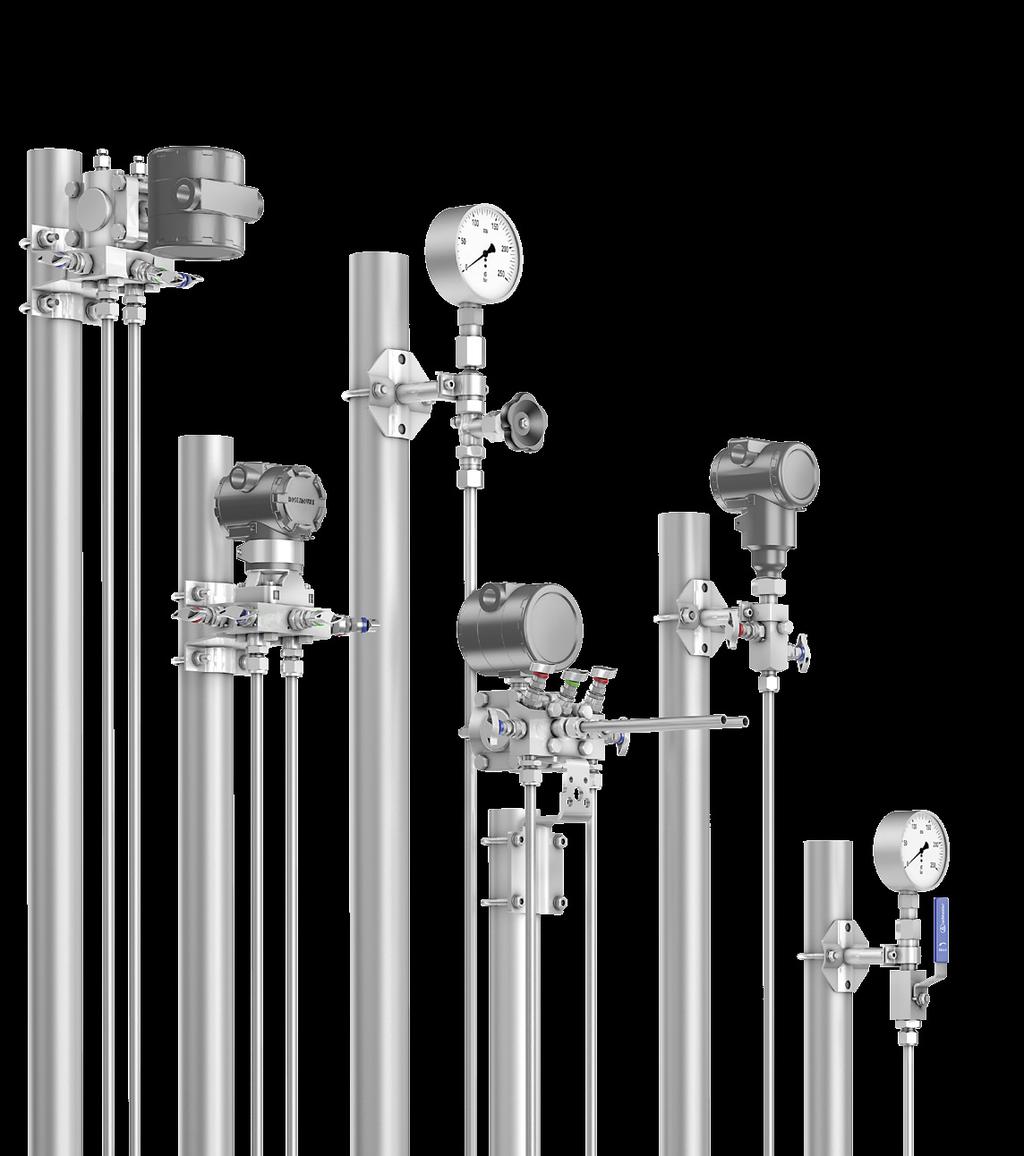Valves and Manifolds for General Applications For Pressure and Differential Pressure Measurement Applications For all common instrument