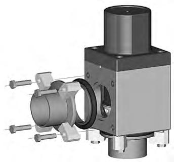 a standard ISO-KF centering ring and O-ring. Elbows, reducers, chamber ports, roughing lines, or other vacuum components can be attached directly to valve bodies or fittings with finger clamps.