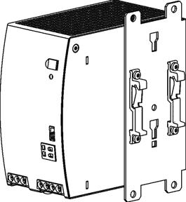 21. ACCESSORIES 21.1. ZM2.WALL - WALL MOUNTING BRACKET This bracket is used to mount the DC/DC converter onto a flat surface without utilizing a DIN-Rail. 21.2. ZM13.