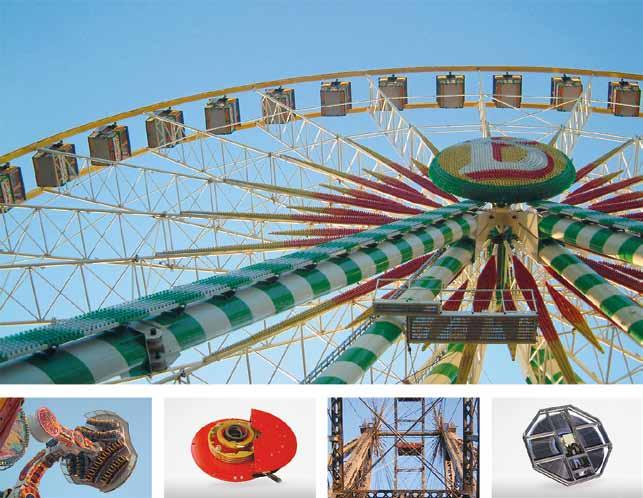 AMUSEMENT RIDES Slip ring assembly applications in the amasement rides sector Hardly any other sector can compare to the amusement rides sector when it comes to diversity of structural designs and