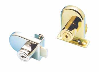 Glass thickness 68680 5 ~ 7mm Glass / Wooden Door ock * Finish: chrome, black or gold plated * Cylinder with handle function * Accessory: 1 pc of steel