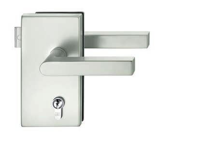 The lock area, handle and hinges are what give a glass door its look.