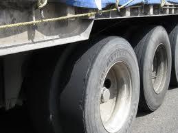 Steering Tires: 1. Any steer tire with less than 4/32" (1.6 mm) tread. 2. Sidewall cut, wear or damage that exposes ply cord. 3. Breaker strip or casing ply is showing in the tread. 4. Observable bump, bulge, or knot, or tire comes in contact with vehicle.