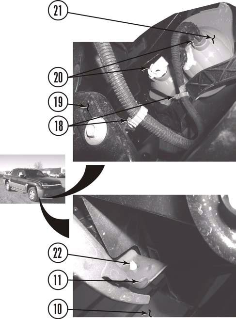 bumper (25), and grille (8). h. Carefully pull two clips (26) and grille (8) from core support (24). i.