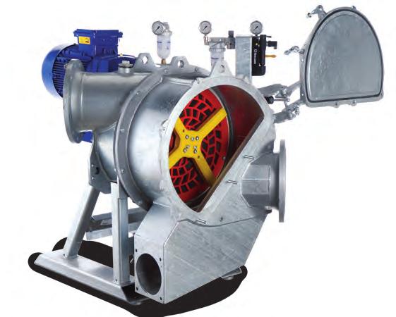 downstream pumps, process componenets and dewatering equipment to accept without damage or clogging.