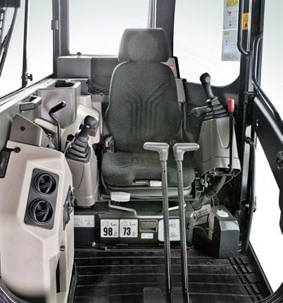 These changes improve greatly the operator comfort, especially in hot weather conditions.