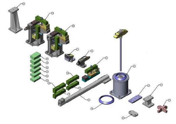 Small Component Automation Cell Tooling Assemblies Tooling assemblies used to secure