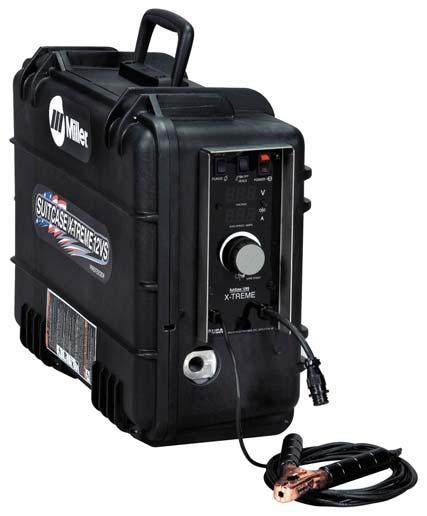 WIREFEEDERS Suitcase X-Treme 12VS Part No: MR300659 TAKING PORTABLE WELDING TO THE EXTREME! CONSISTENT WIREFEED The drive system features two gear-driven rollers for precise wirefeed.