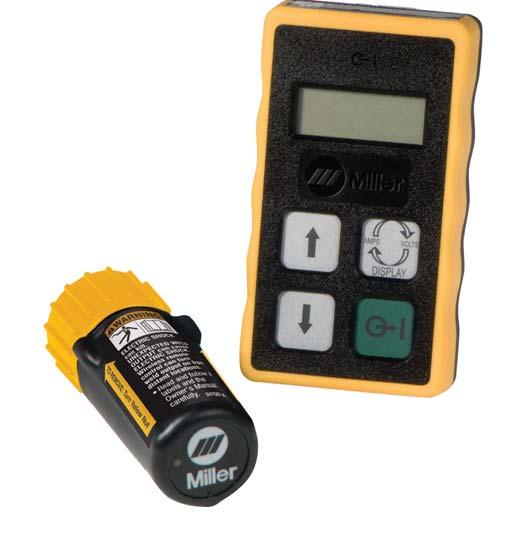 ACCESSORIES Remote Hand Control Part No: MR300430 [Includes 14-Pin Receiver] NO CORDS IMPROVES SAFETY AND REDUCES MAINTENANCE TIME IMPROVES PRODUCTIVITY Allows parameter adjustments up to 300 feet