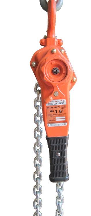5 We have the right Hoist for your job. Main Features More compact, very robust but light weight, short lever handle and low headroom. Grade 100 load chain.