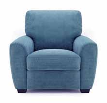 KATIA Upholstered in alcantara Removable seat and back cushions High density