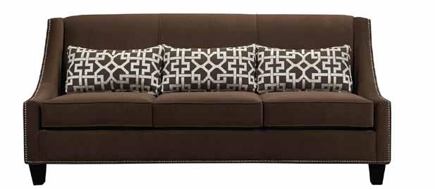 ROSALIA Upholstered in alcantara Nailing detail Removable