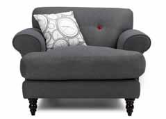 GABRIELLA Removable seat cushions also available in duck feather filling Button-tufted tight back