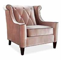 ANGELICA Upholstered in velvet Removable seat cushions