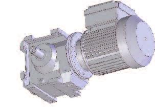 5=>=47 Conveyor speed (m/min) Modules with transmission: They are designed as standard for W30 or S37 (protruding shaft) gear motors. The S37 gear motor requires an additional support leg.