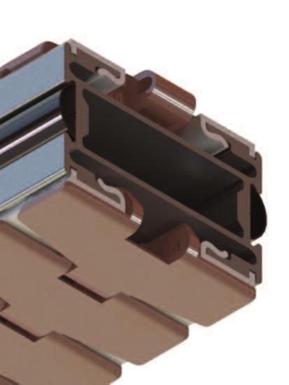 The side groove can be closed by a flexible black cover reference 15 CN.