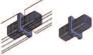 Mounting of these profiles by clamps or FGRA or FGRB brackets