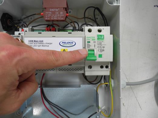 Connect the incoming main supply voltage: