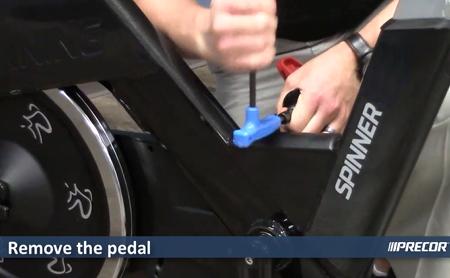 5 Replacement Procedures Pedal Replacement 4. Repeat steps to remove the left pedal. Installation instructions: 5.